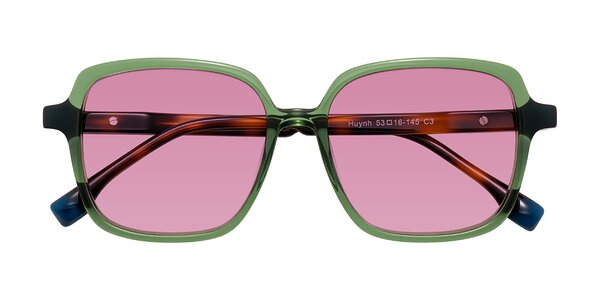 Front of Huynh in Green/Tortoise
