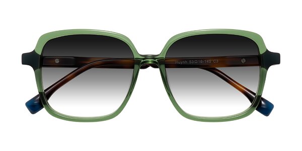 Front of Huynh in Green/Tortoise
