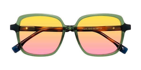 Front of Huynh in Green/Tortoise