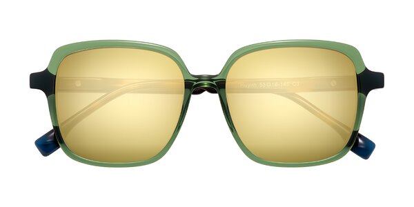 Front of Huynh in Green/Tortoise