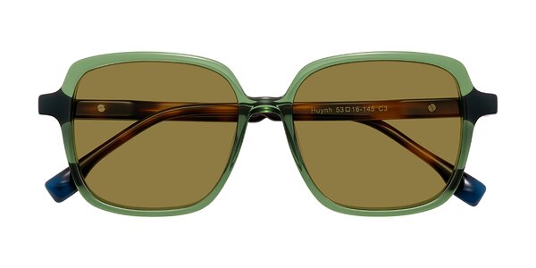 Front of Huynh in Green/Tortoise