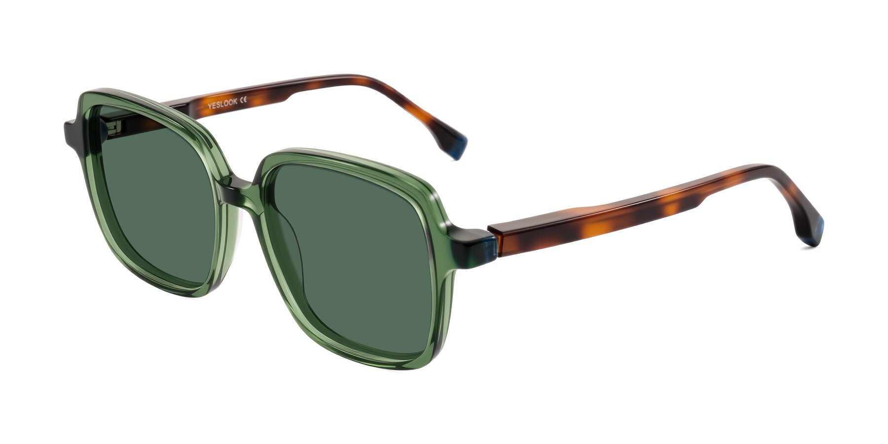 Angle of Huynh in Green/Tortoise with Green Polarized Lenses
