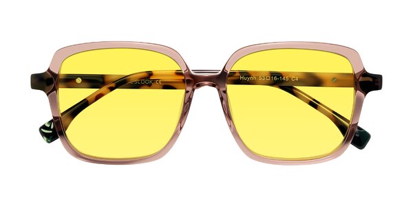 Front of Huynh in Blush Brown/Ivory Tortoise