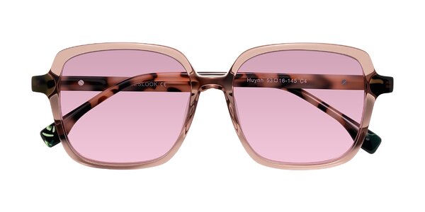Front of Huynh in Blush Brown/Ivory Tortoise