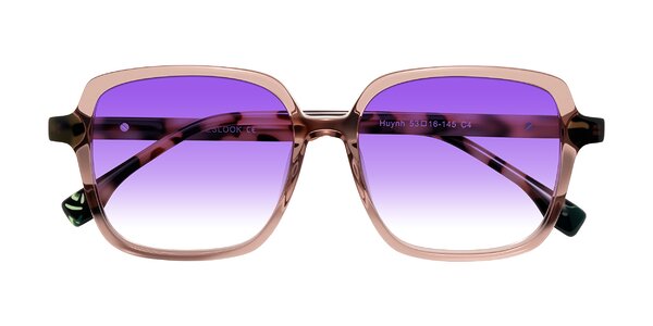 Front of Huynh in Blush Brown/Ivory Tortoise