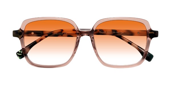 Front of Huynh in Blush Brown/Ivory Tortoise