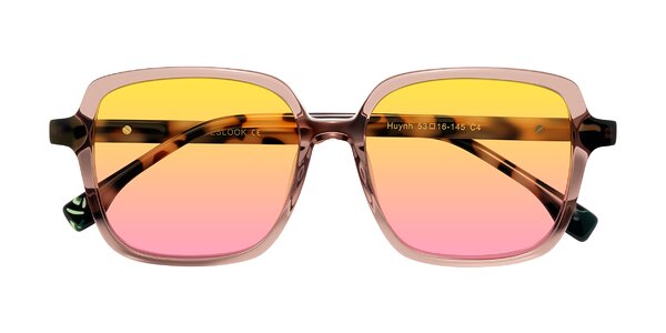 Front of Huynh in Blush Brown/Ivory Tortoise