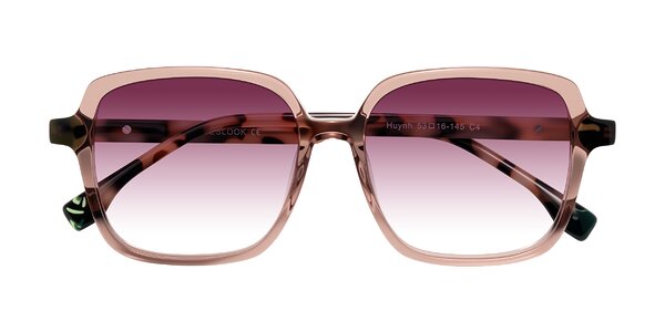 Front of Huynh in Blush Brown/Ivory Tortoise