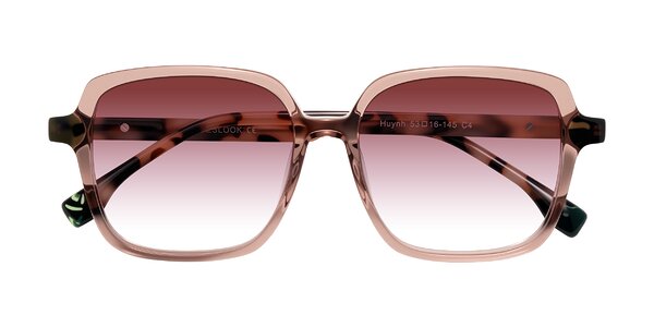 Front of Huynh in Blush Brown/Ivory Tortoise