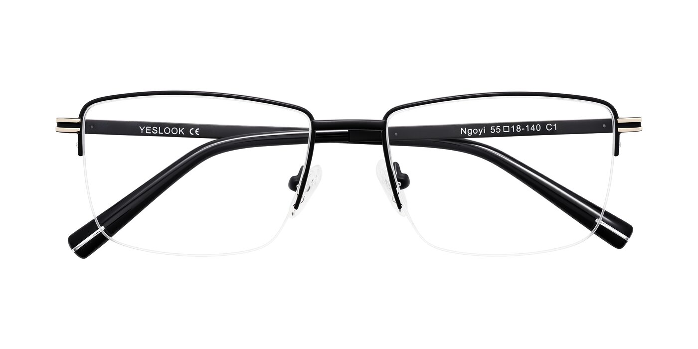 Ngoyi - Matte Black Eyeglasses