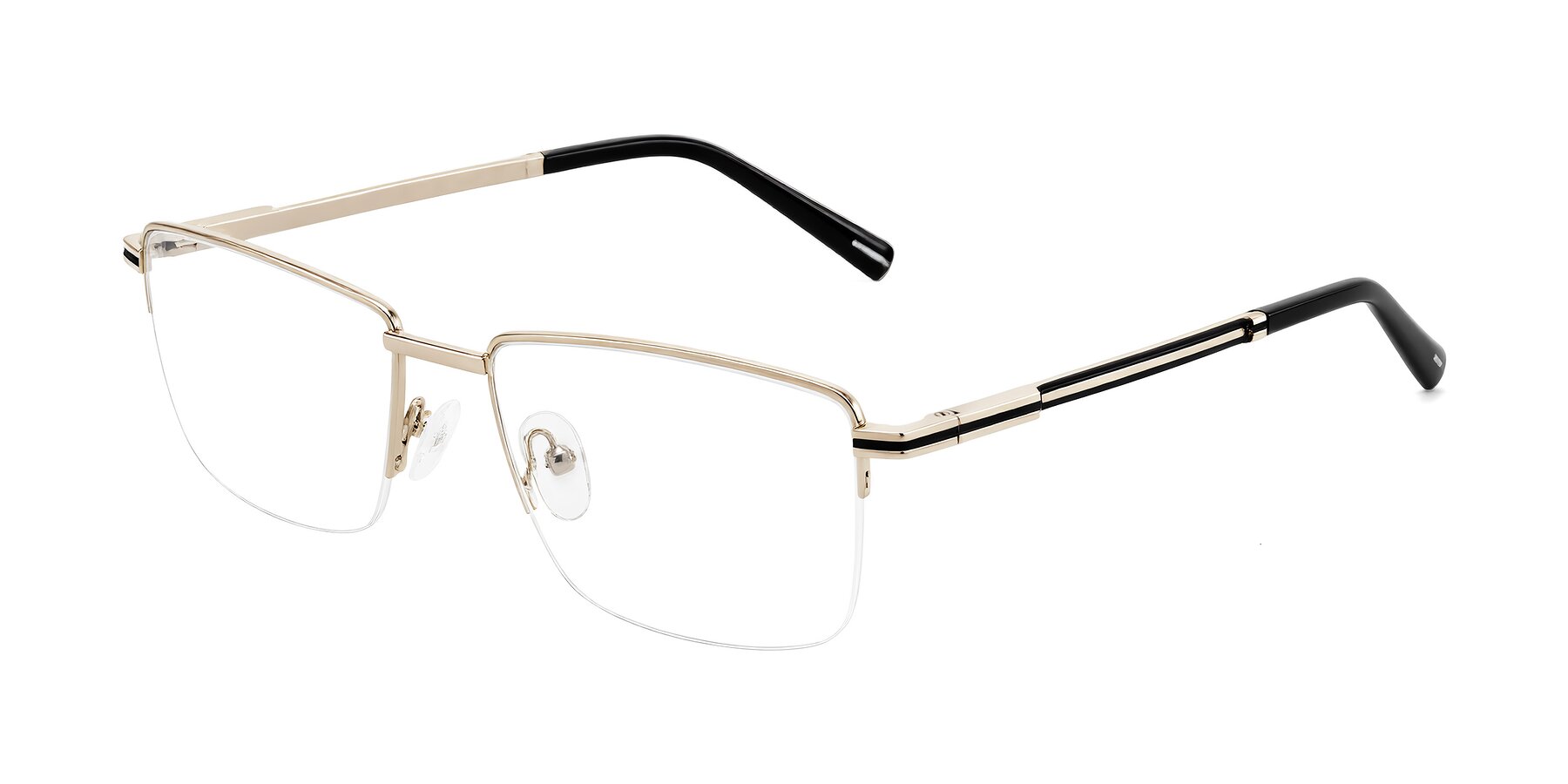 Angle of Ngoyi in Gold with Clear Blue Light Blocking Lenses