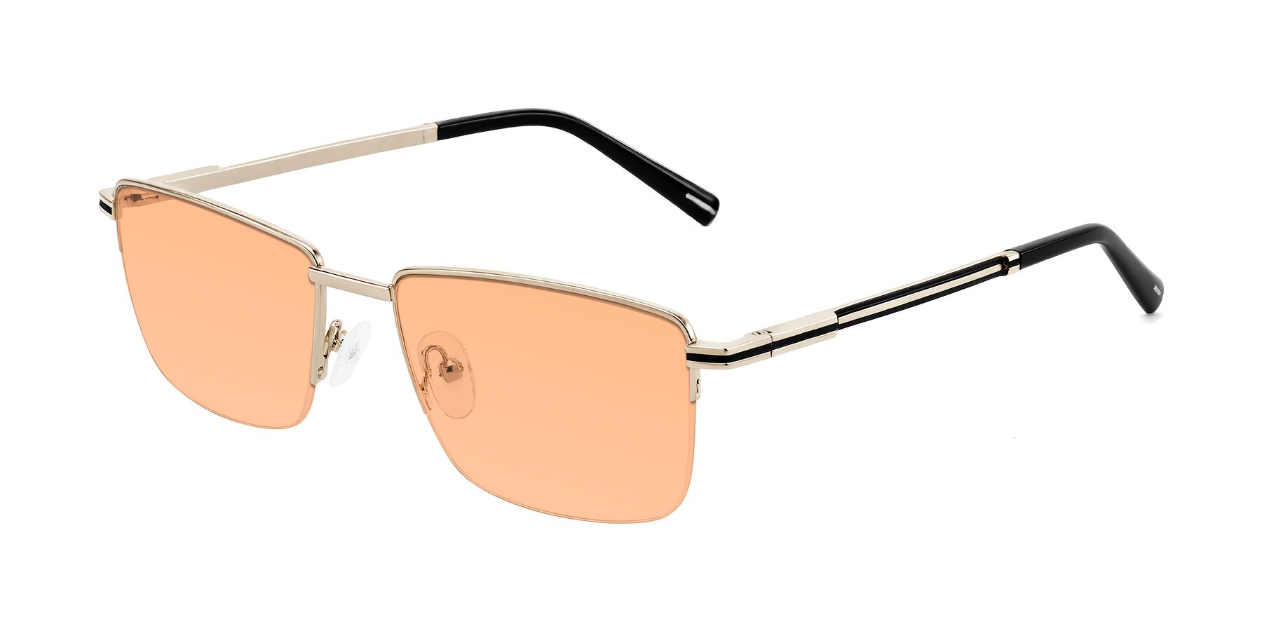 Angle of Ngoyi in Gold with Light Orange Tinted Lenses