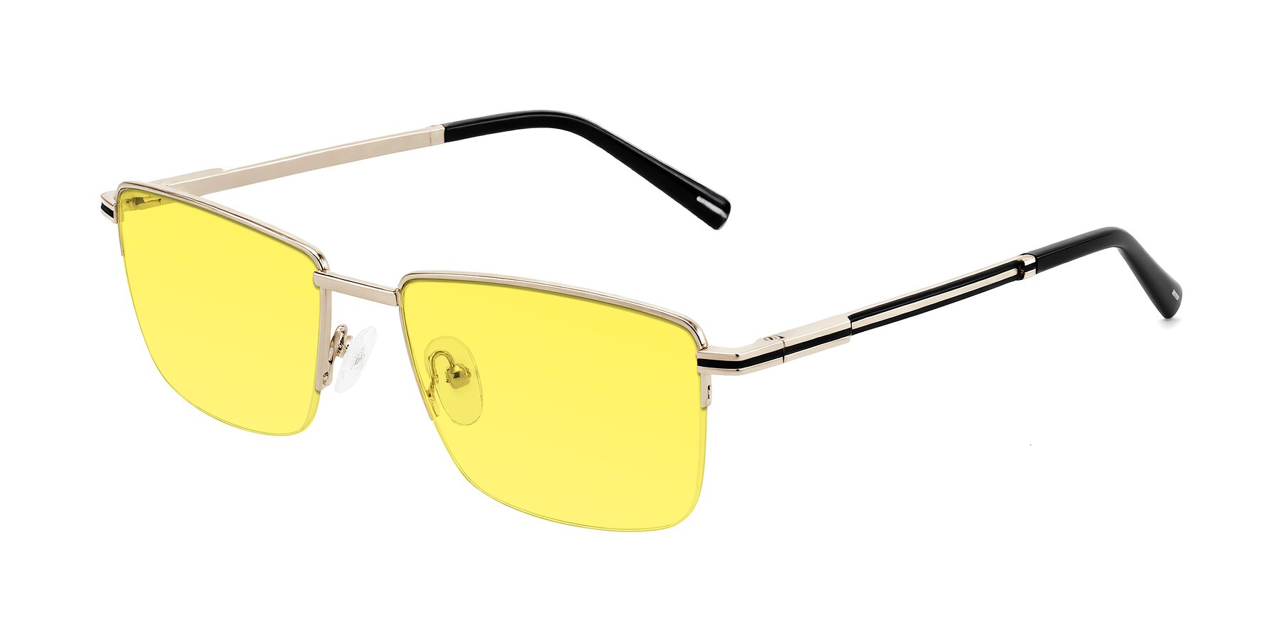 Angle of Ngoyi in Gold with Medium Yellow Tinted Lenses