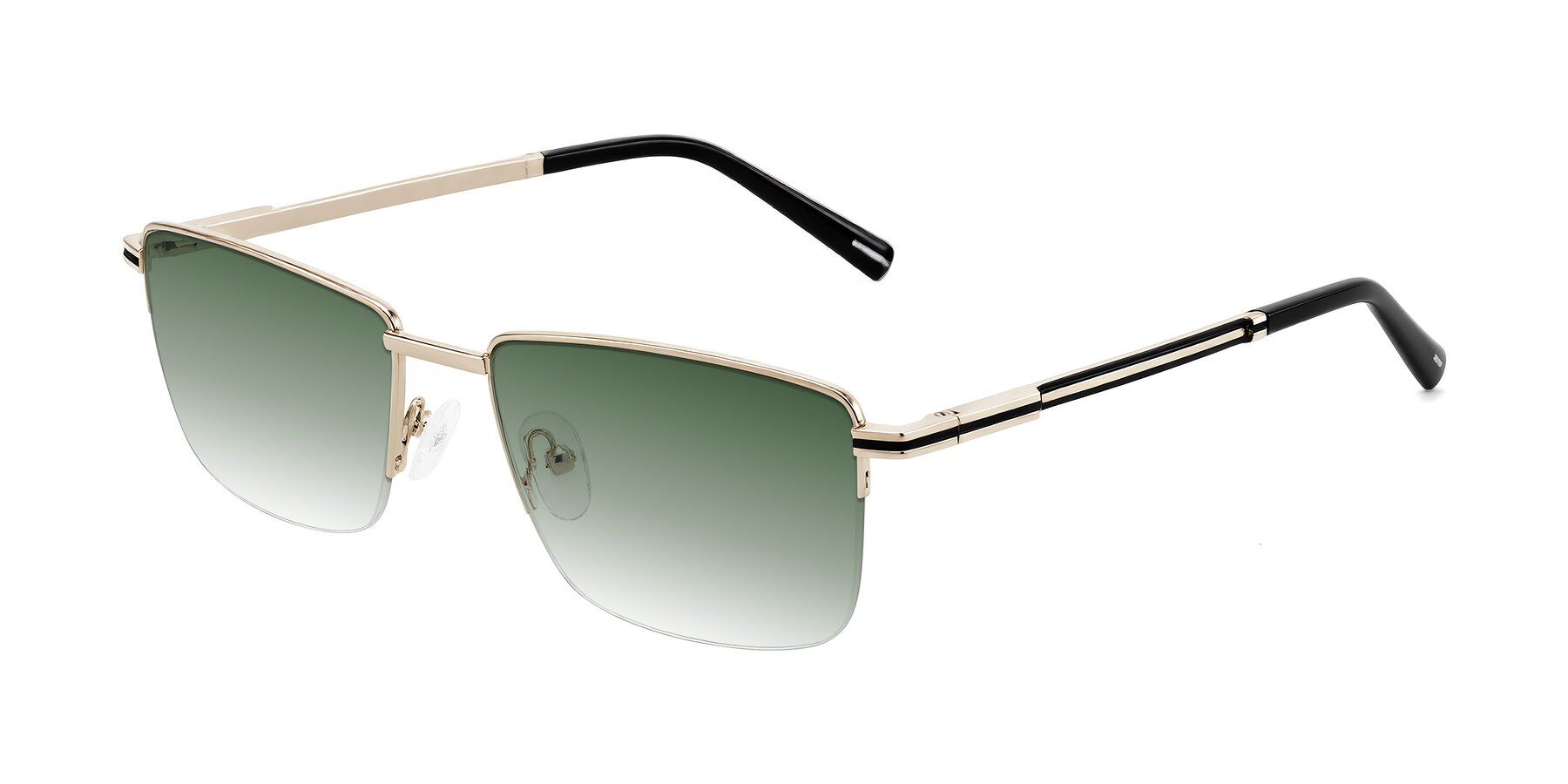 Angle of Ngoyi in Gold with Green Gradient Lenses