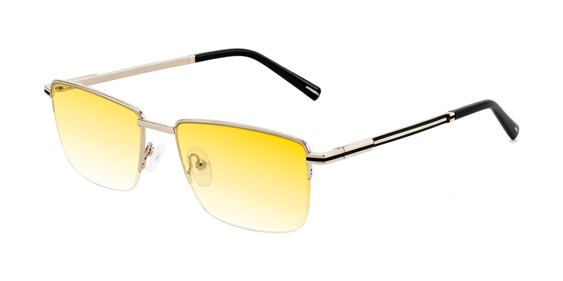 Angle of Ngoyi in Gold with Yellow Gradient Lenses