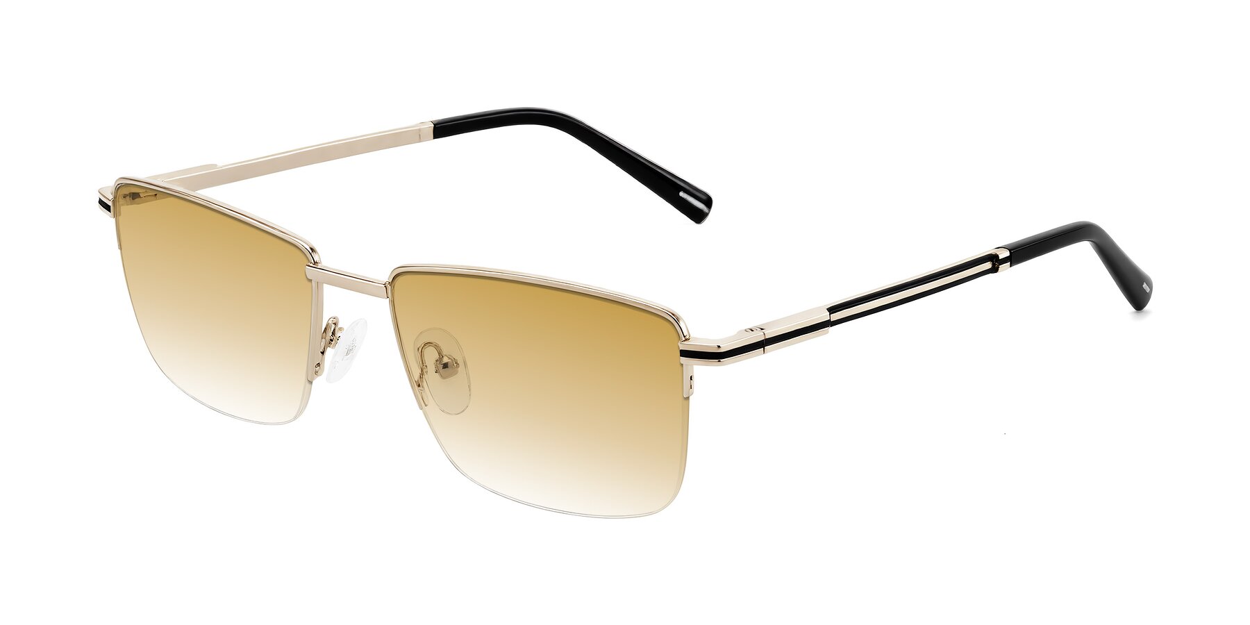 Angle of Ngoyi in Gold with Champagne Gradient Lenses