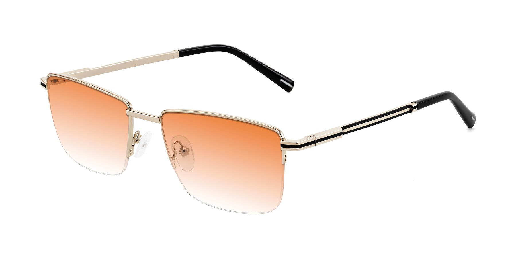 Angle of Ngoyi in Gold with Orange Gradient Lenses