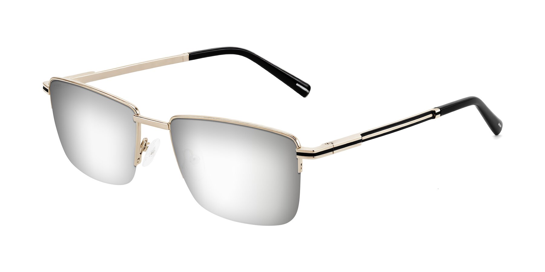 Angle of Ngoyi in Gold with Silver Mirrored Lenses