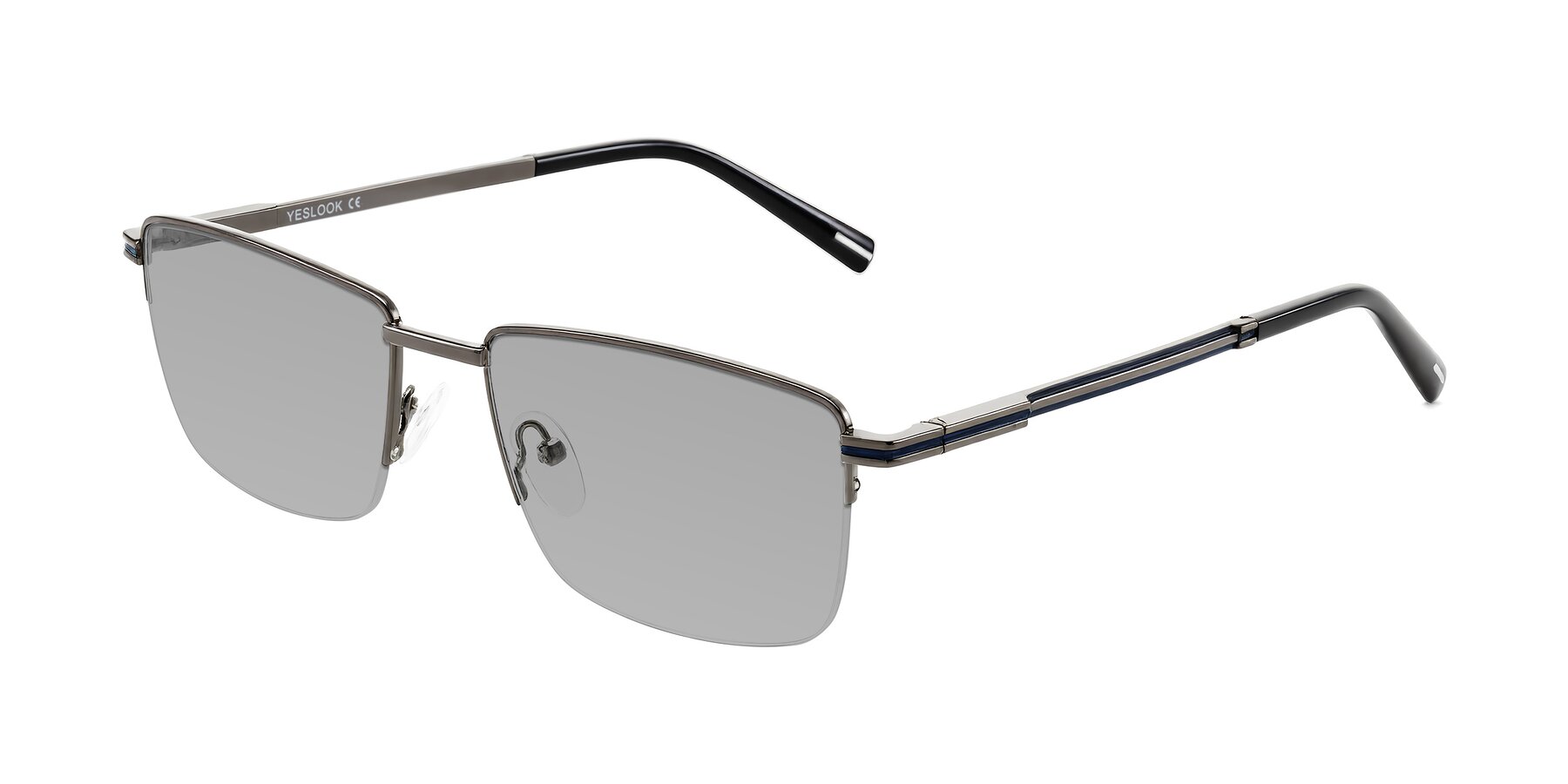Angle of Ngoyi in Gunmetal with Light Gray Tinted Lenses