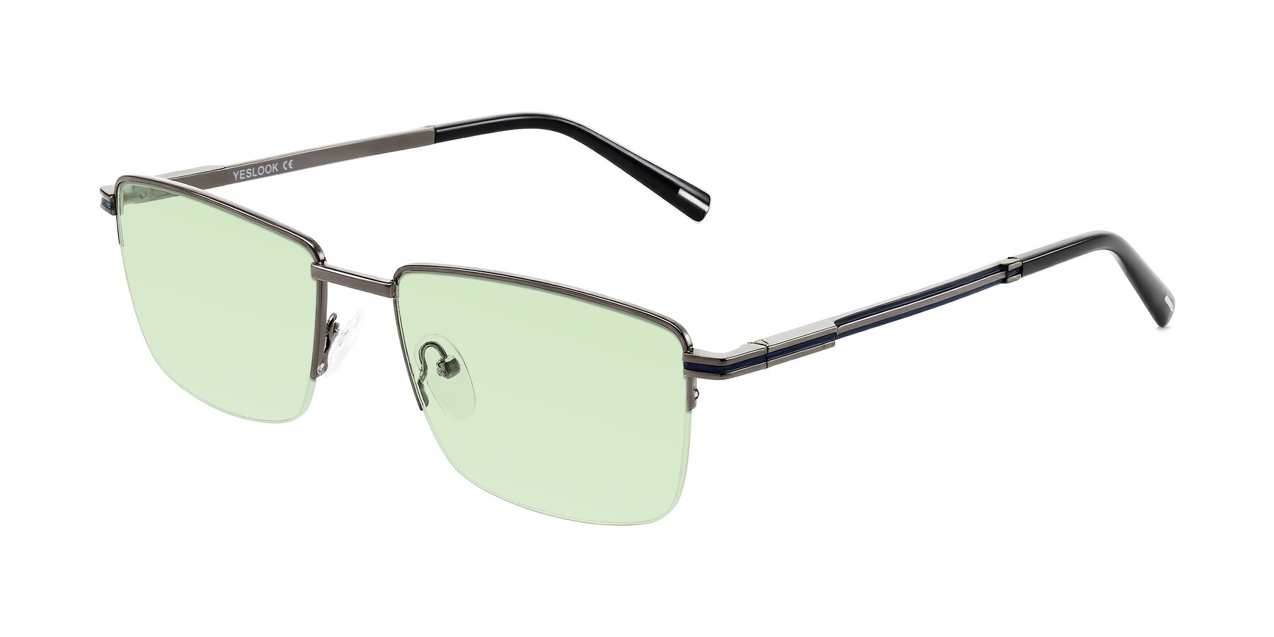 Angle of Ngoyi in Gunmetal with Light Green Tinted Lenses