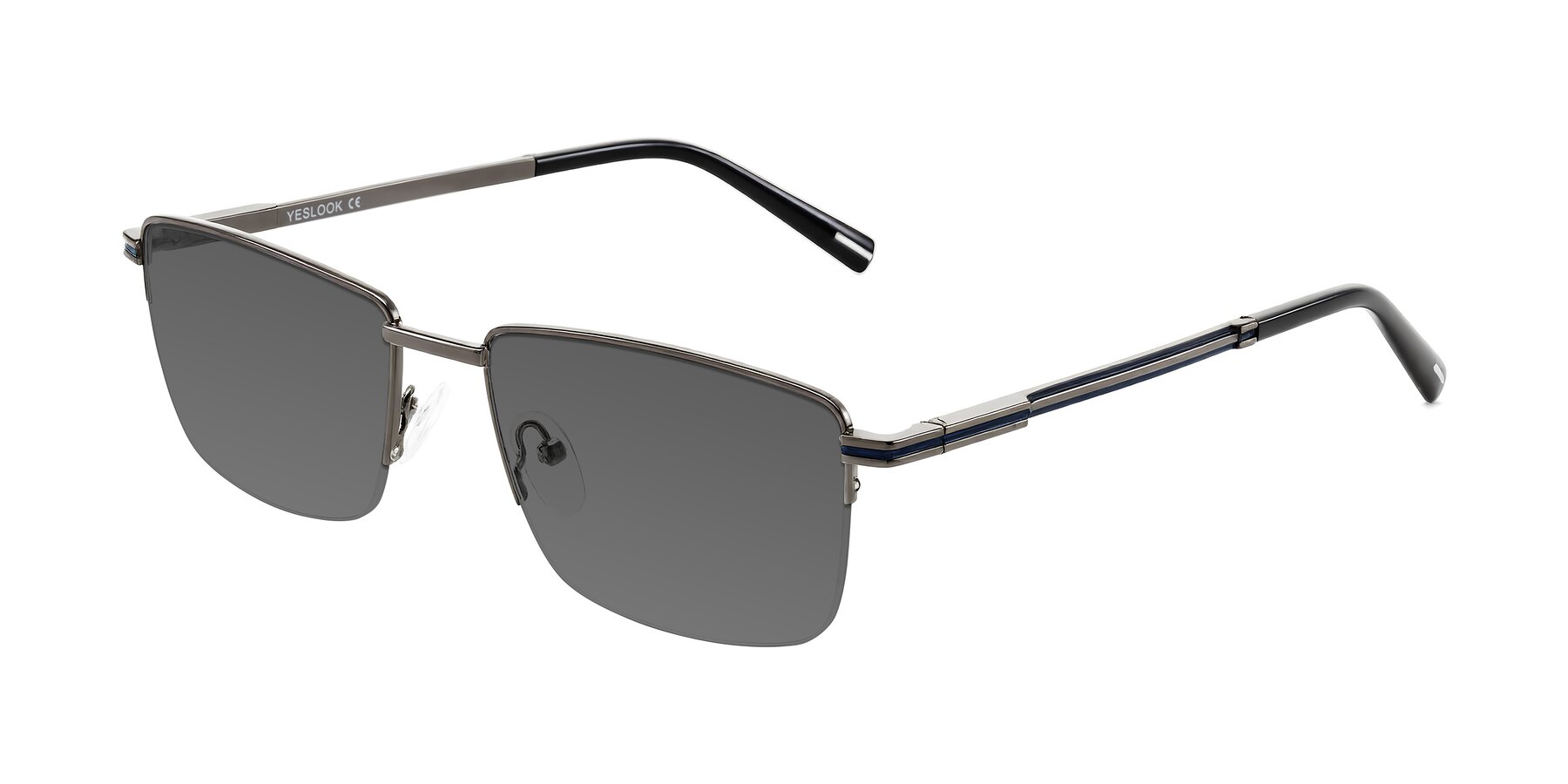 Angle of Ngoyi in Gunmetal with Medium Gray Tinted Lenses