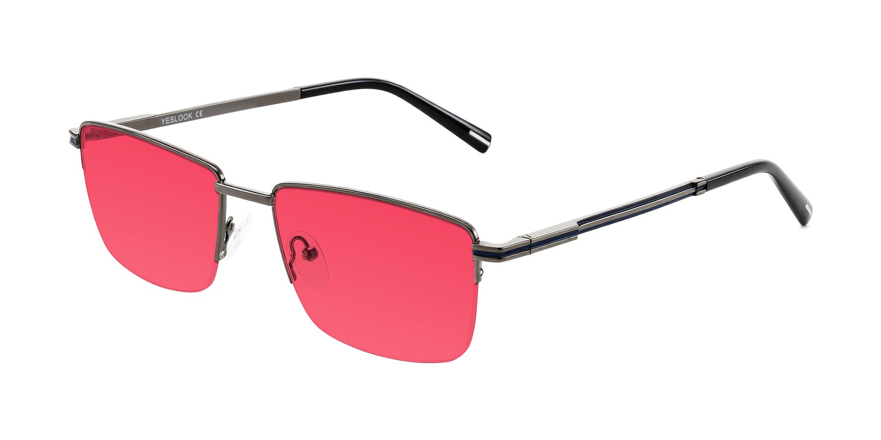 Angle of Ngoyi in Gunmetal with Red Tinted Lenses