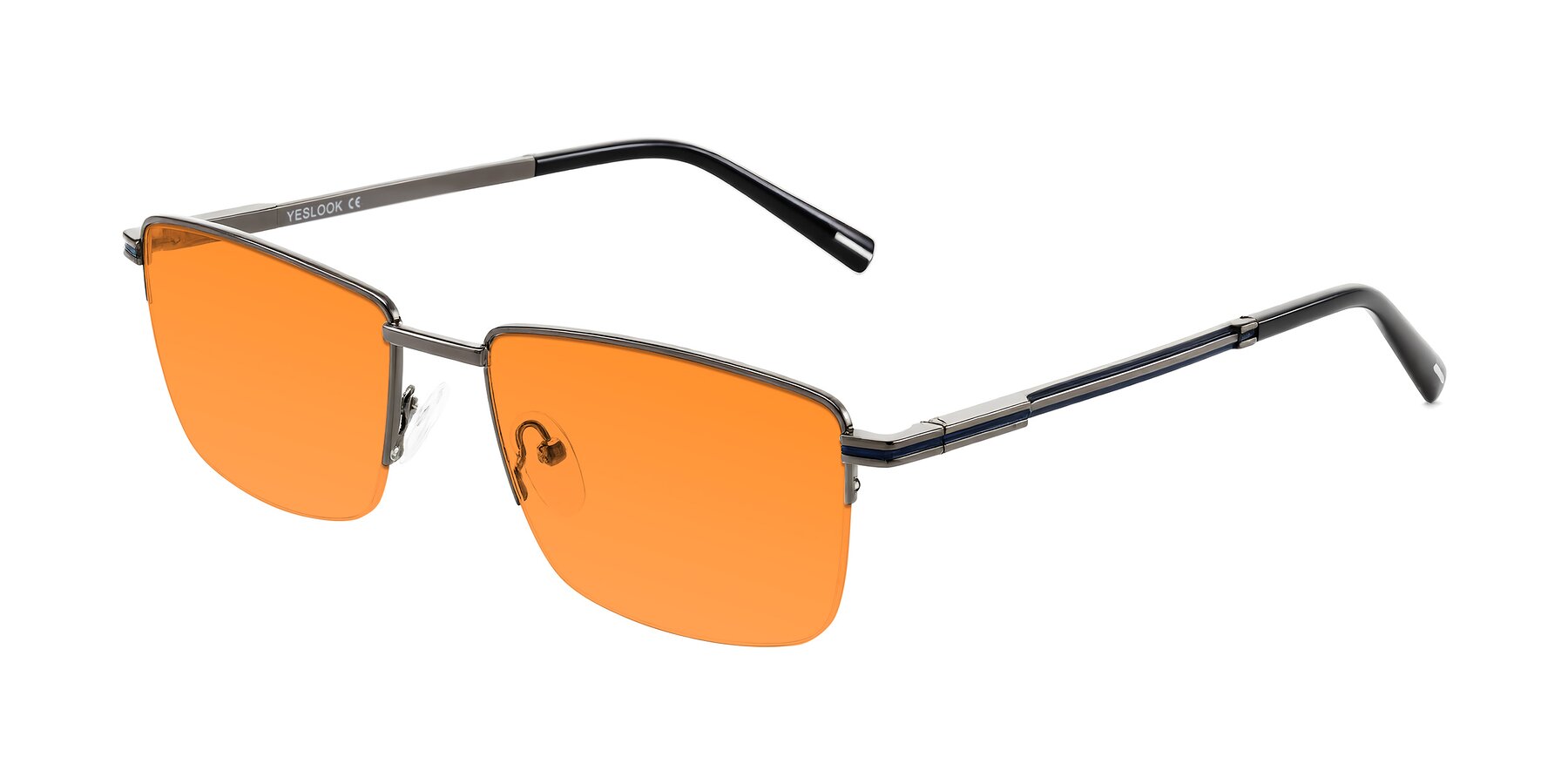 Angle of Ngoyi in Gunmetal with Orange Tinted Lenses