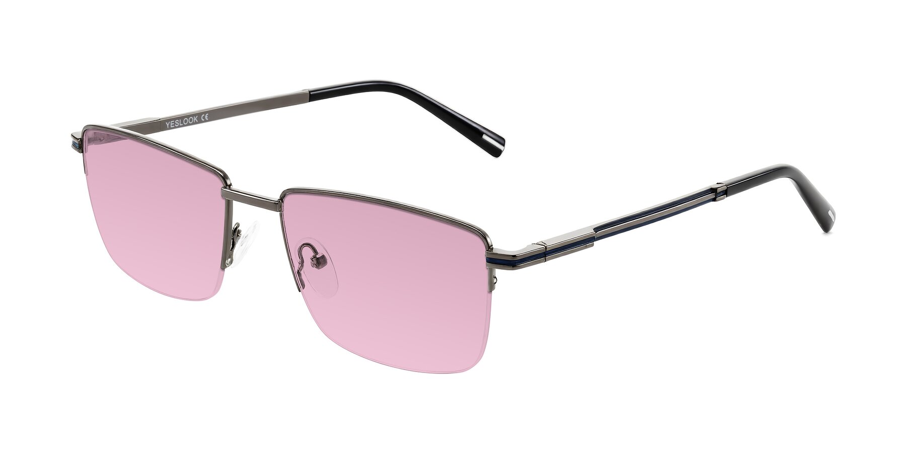 Angle of Ngoyi in Gunmetal with Light Wine Tinted Lenses