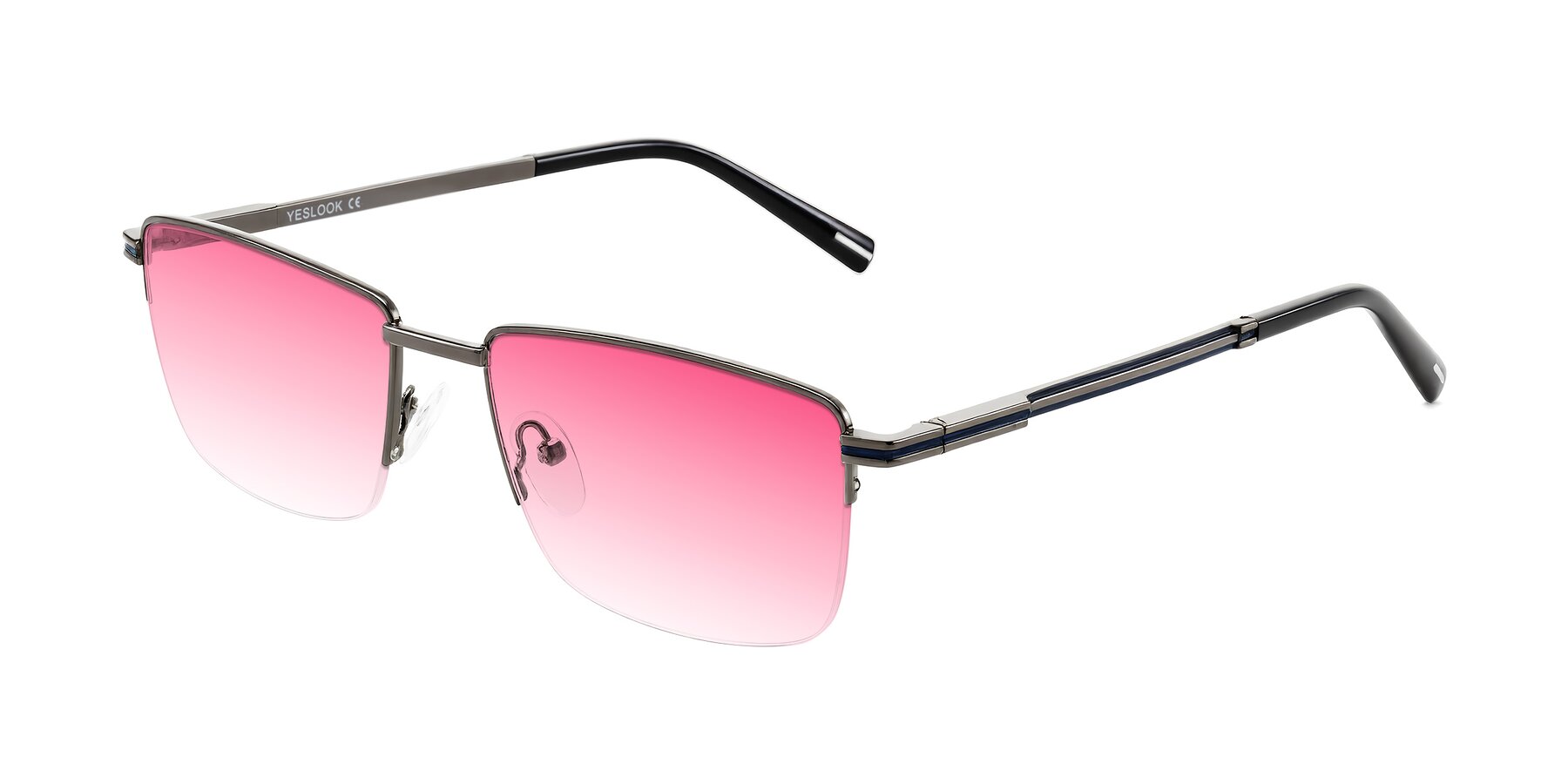 Angle of Ngoyi in Gunmetal with Pink Gradient Lenses