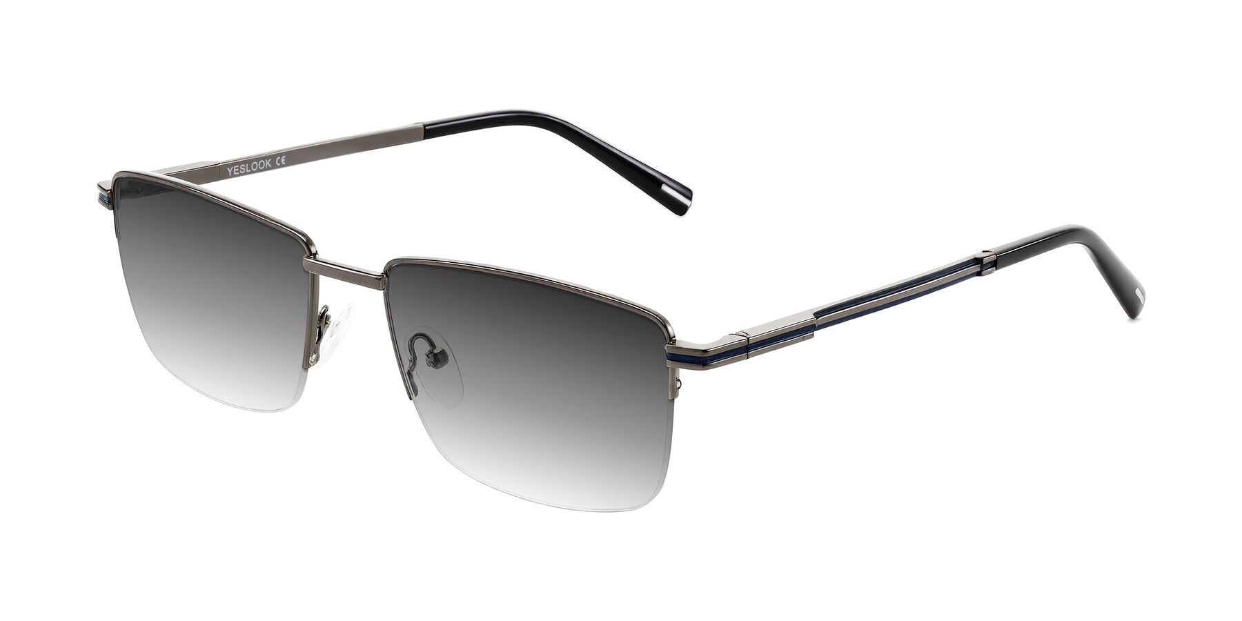 Angle of Ngoyi in Gunmetal with Gray Gradient Lenses