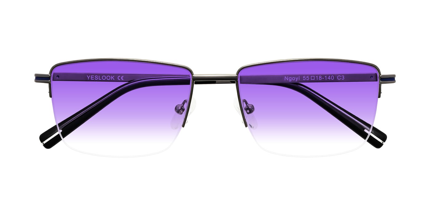 Ngoyi - Gunmetal Gradient Sunglasses