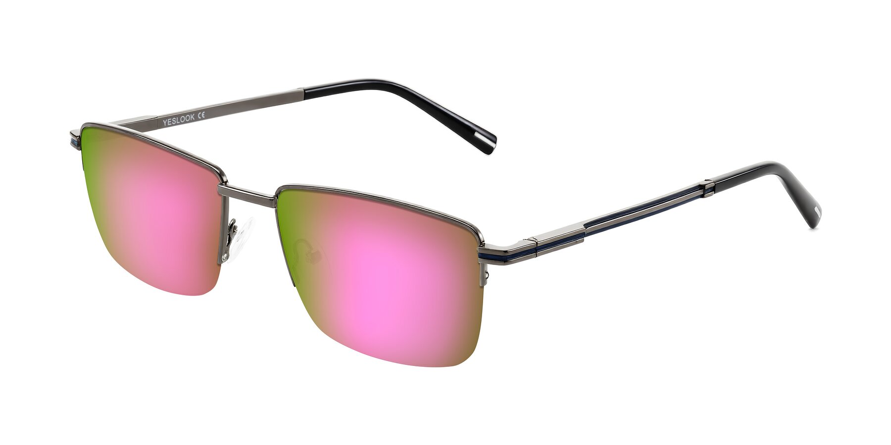 Angle of Ngoyi in Gunmetal with Pink Mirrored Lenses