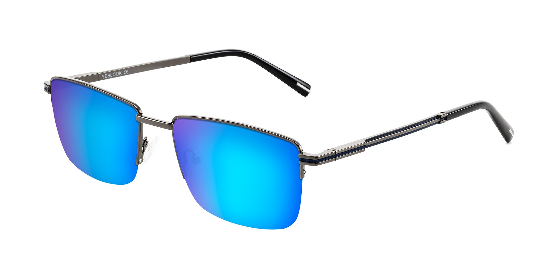 Angle of Ngoyi in Gunmetal with Blue Mirrored Lenses