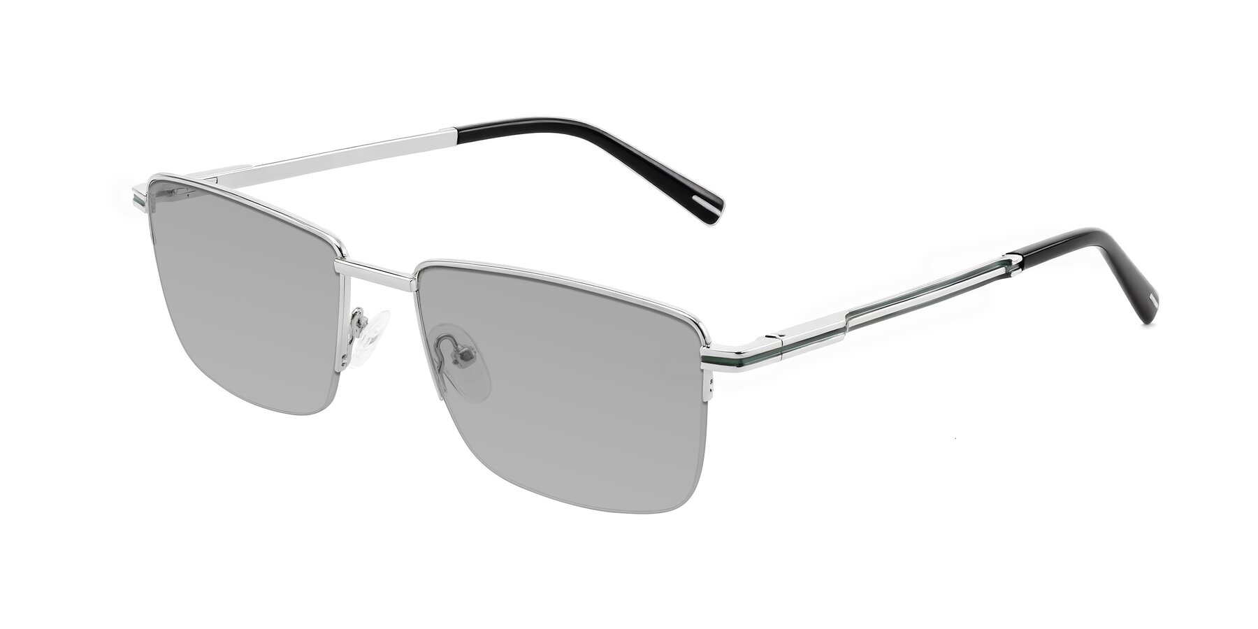 Angle of Ngoyi in Silver with Light Gray Tinted Lenses