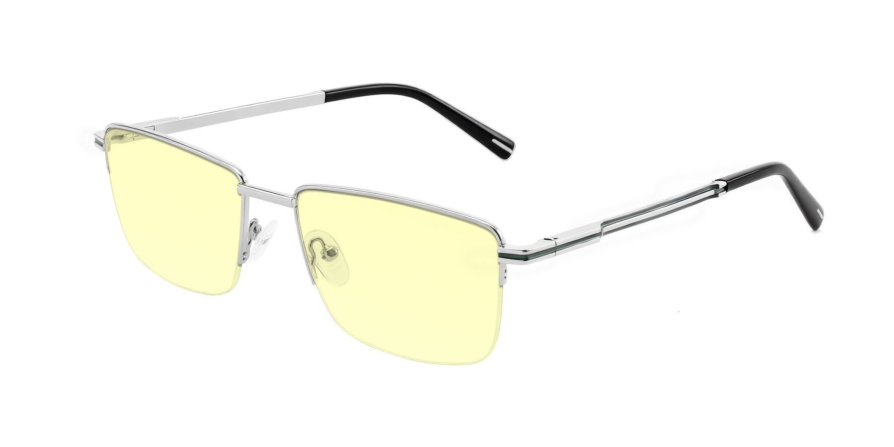 Angle of Ngoyi in Silver with Light Yellow Tinted Lenses