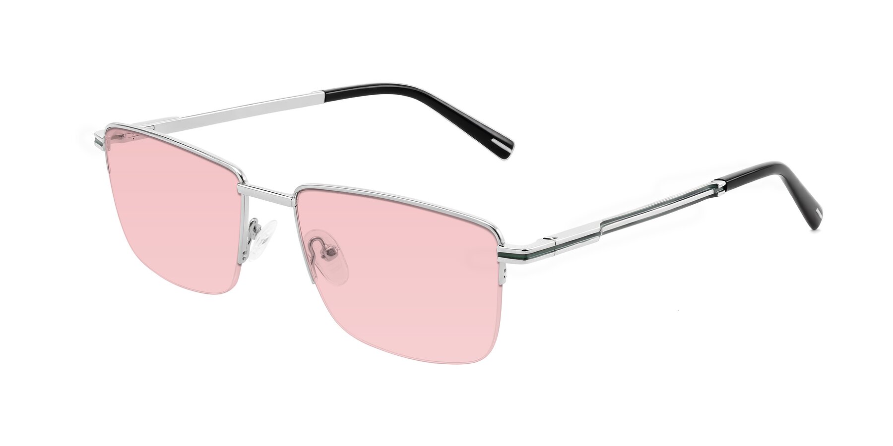 Angle of Ngoyi in Silver with Light Garnet Tinted Lenses