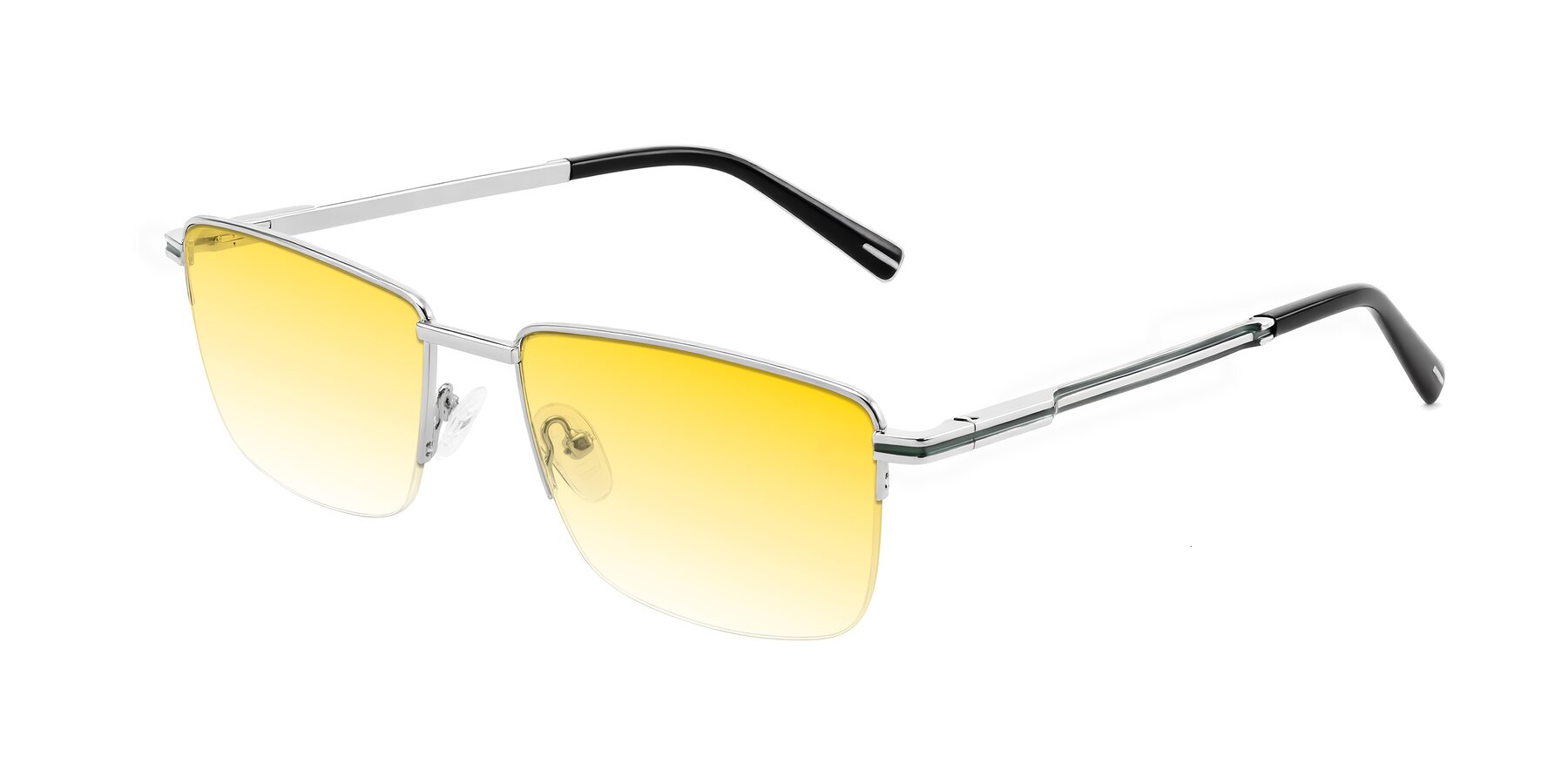 Angle of Ngoyi in Silver with Yellow Gradient Lenses