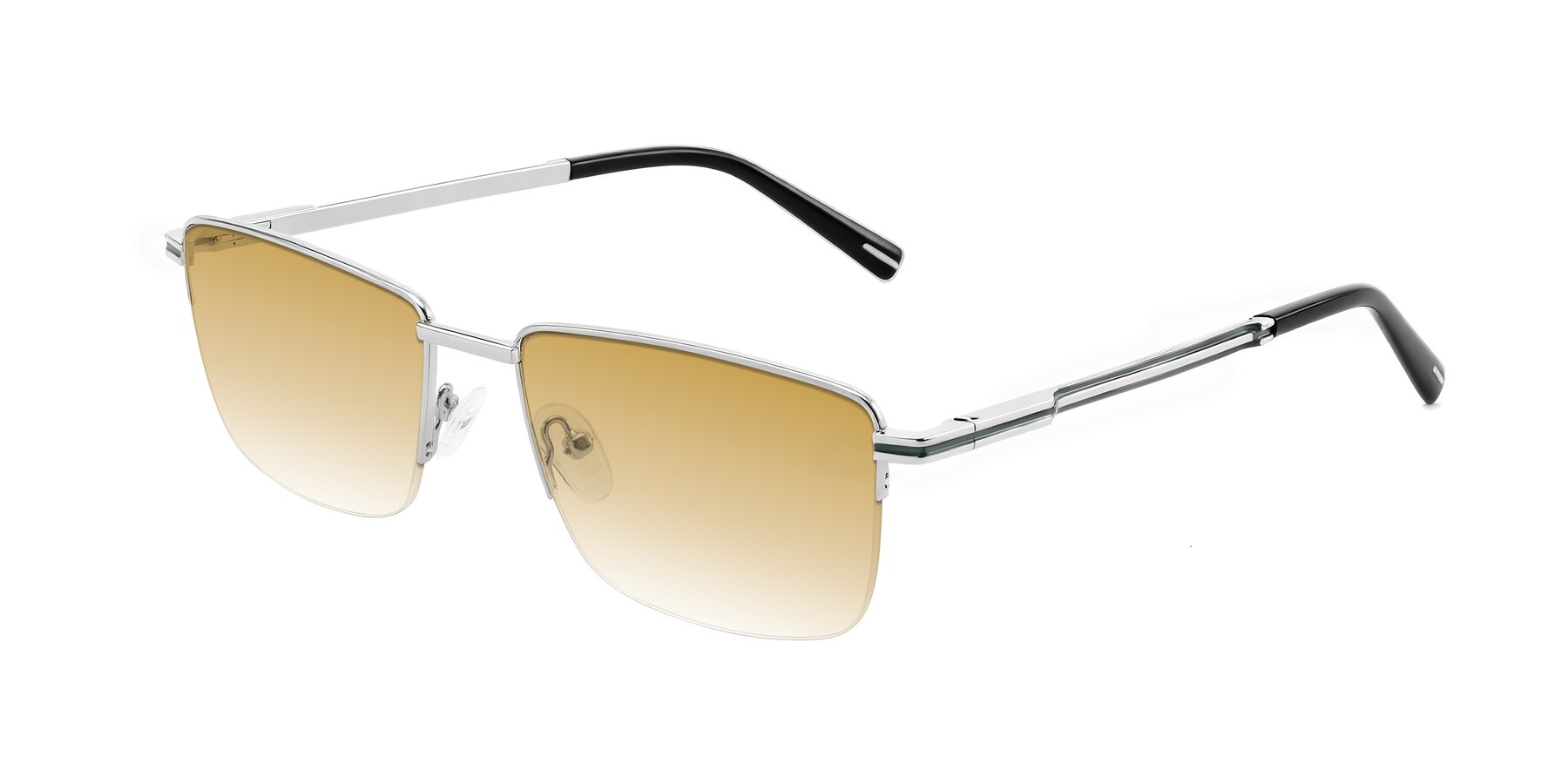 Angle of Ngoyi in Silver with Champagne Gradient Lenses