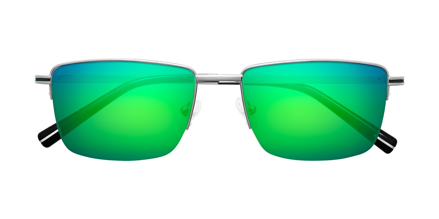Ngoyi - Silver Flash Mirrored Sunglasses
