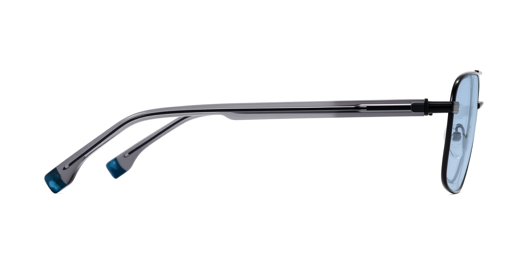 Side of Banten in Black with Light Blue Tinted Lenses