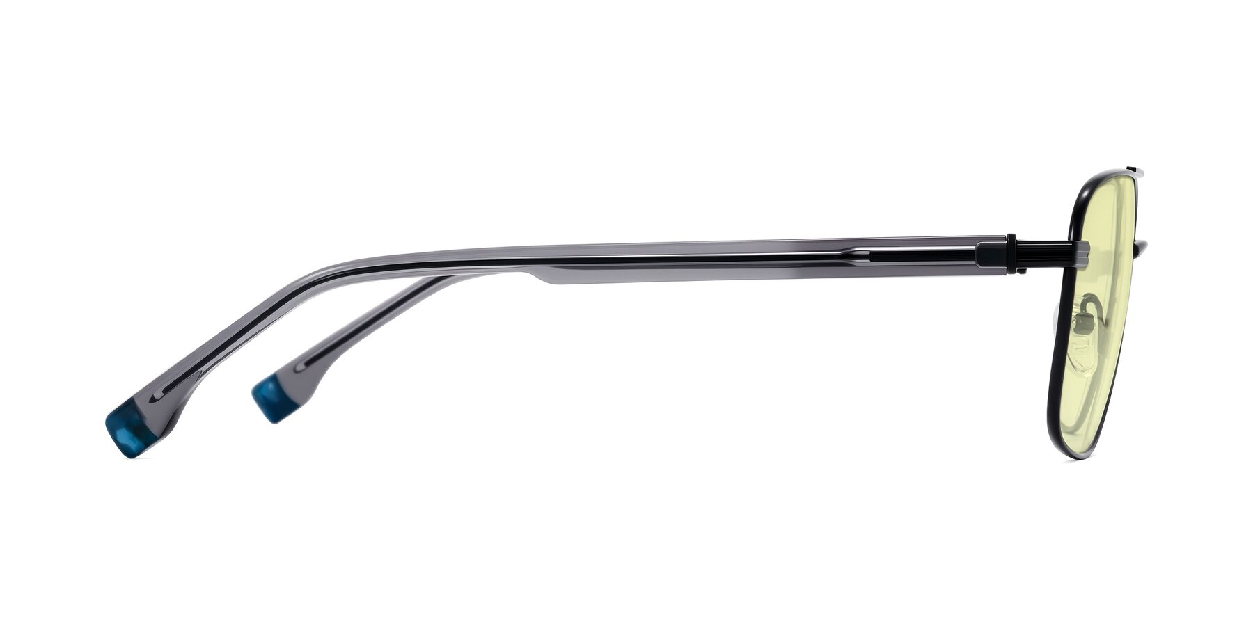 Side of Banten in Black with Light Yellow Tinted Lenses