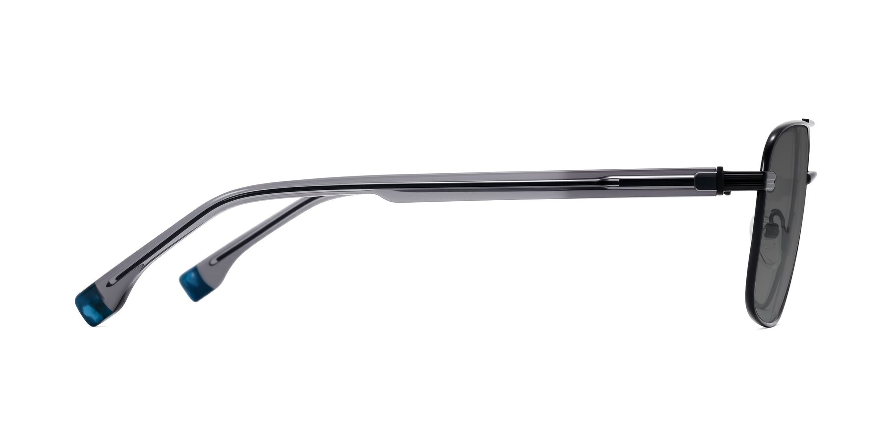 Side of Banten in Black with Medium Gray Tinted Lenses