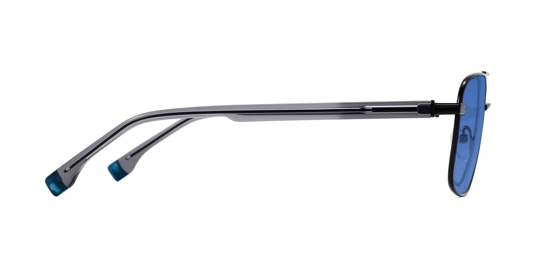 Side of Banten in Black with Blue Tinted Lenses