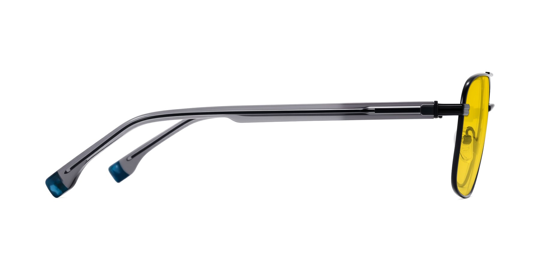 Side of Banten in Black with Yellow Tinted Lenses