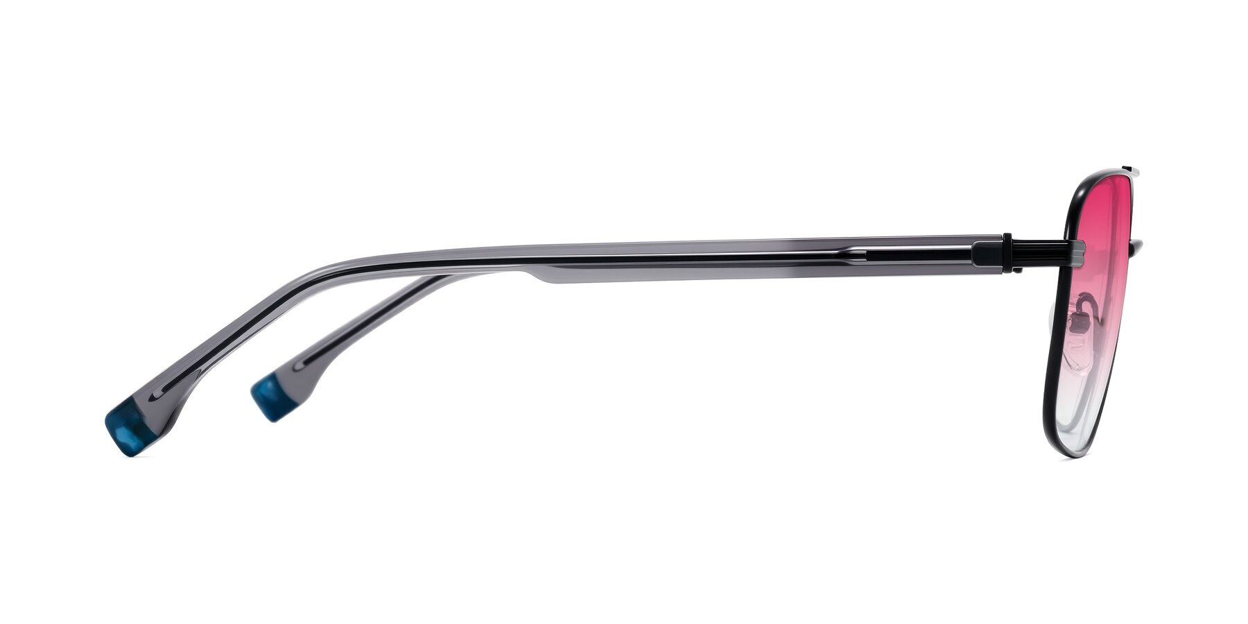 Side of Banten in Black with Pink Gradient Lenses