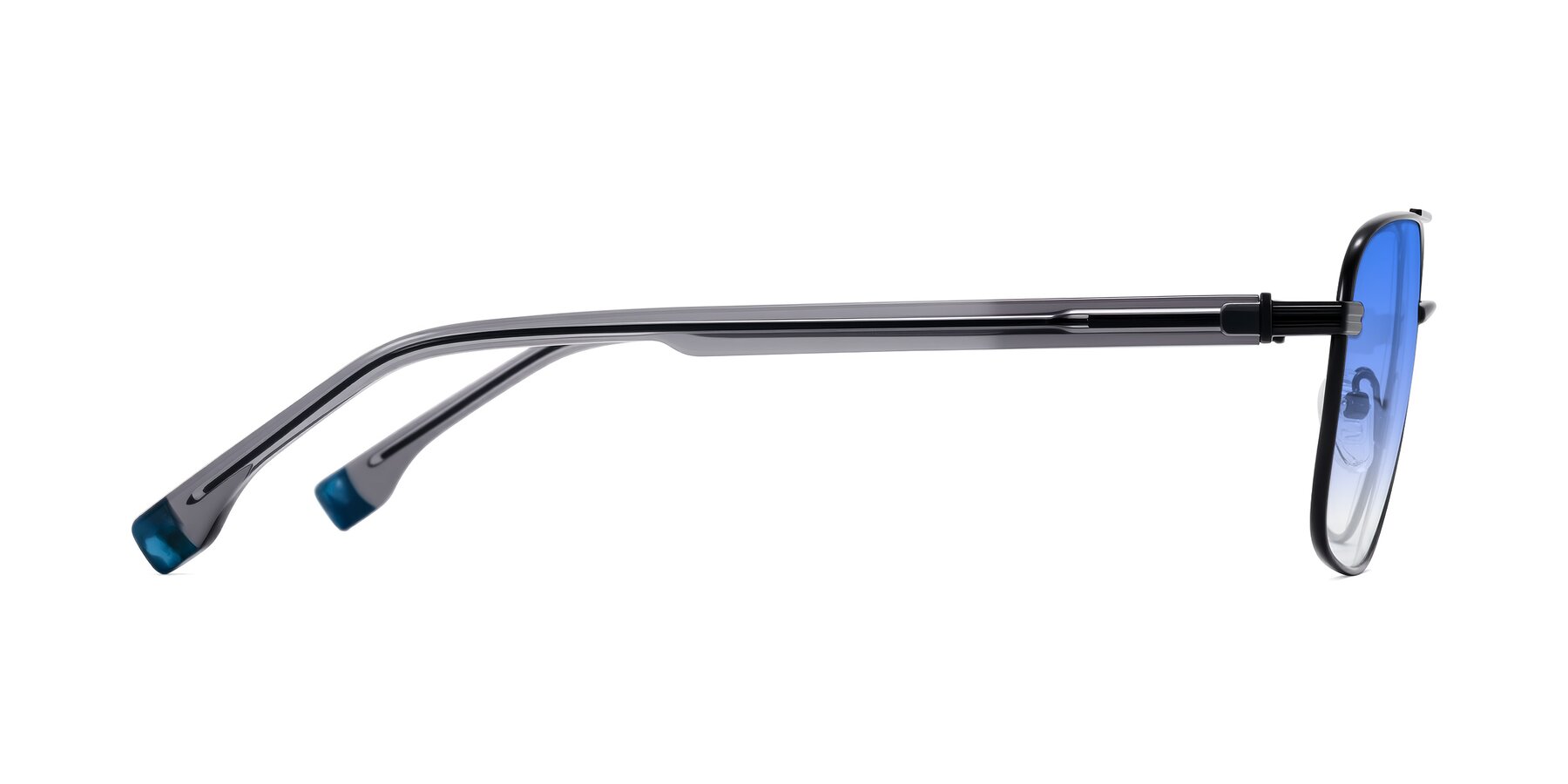 Side of Banten in Black with Blue Gradient Lenses