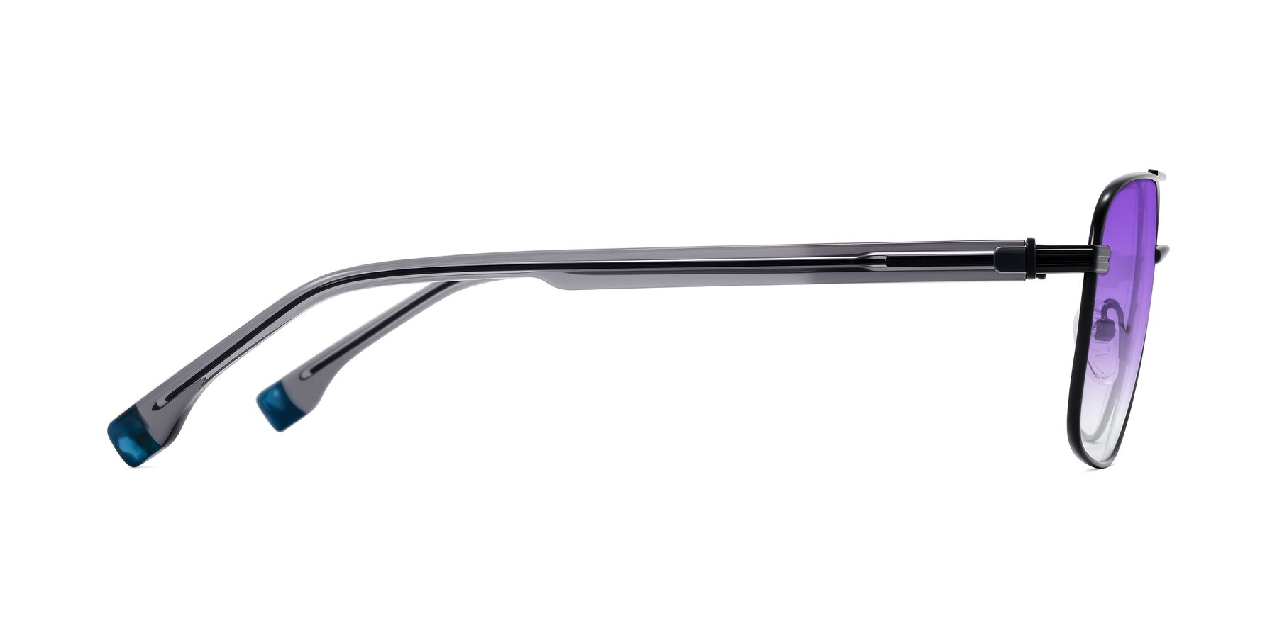 Side of Banten in Black with Purple Gradient Lenses