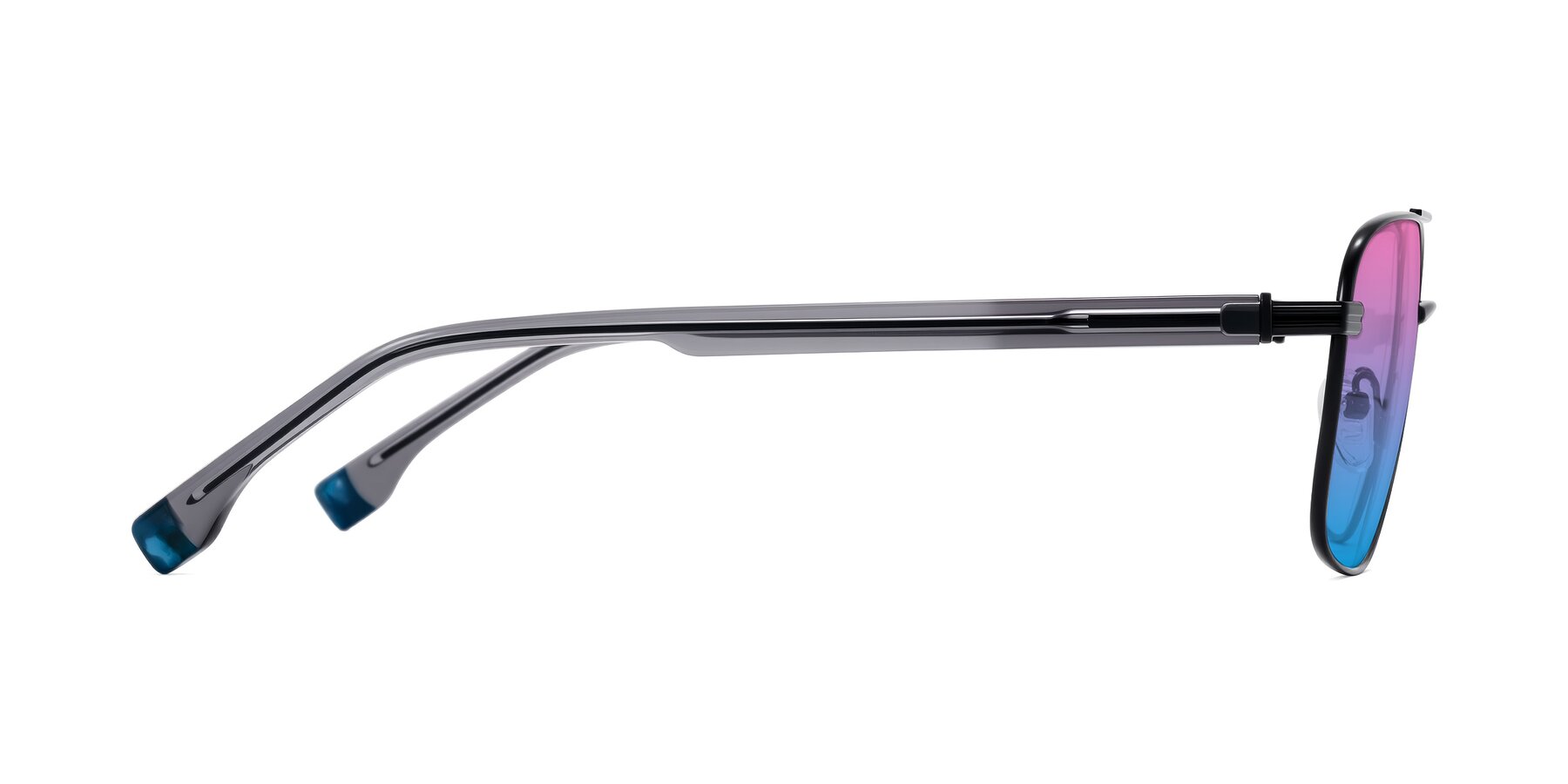 Side of Banten in Black with Pink / Blue Gradient Lenses