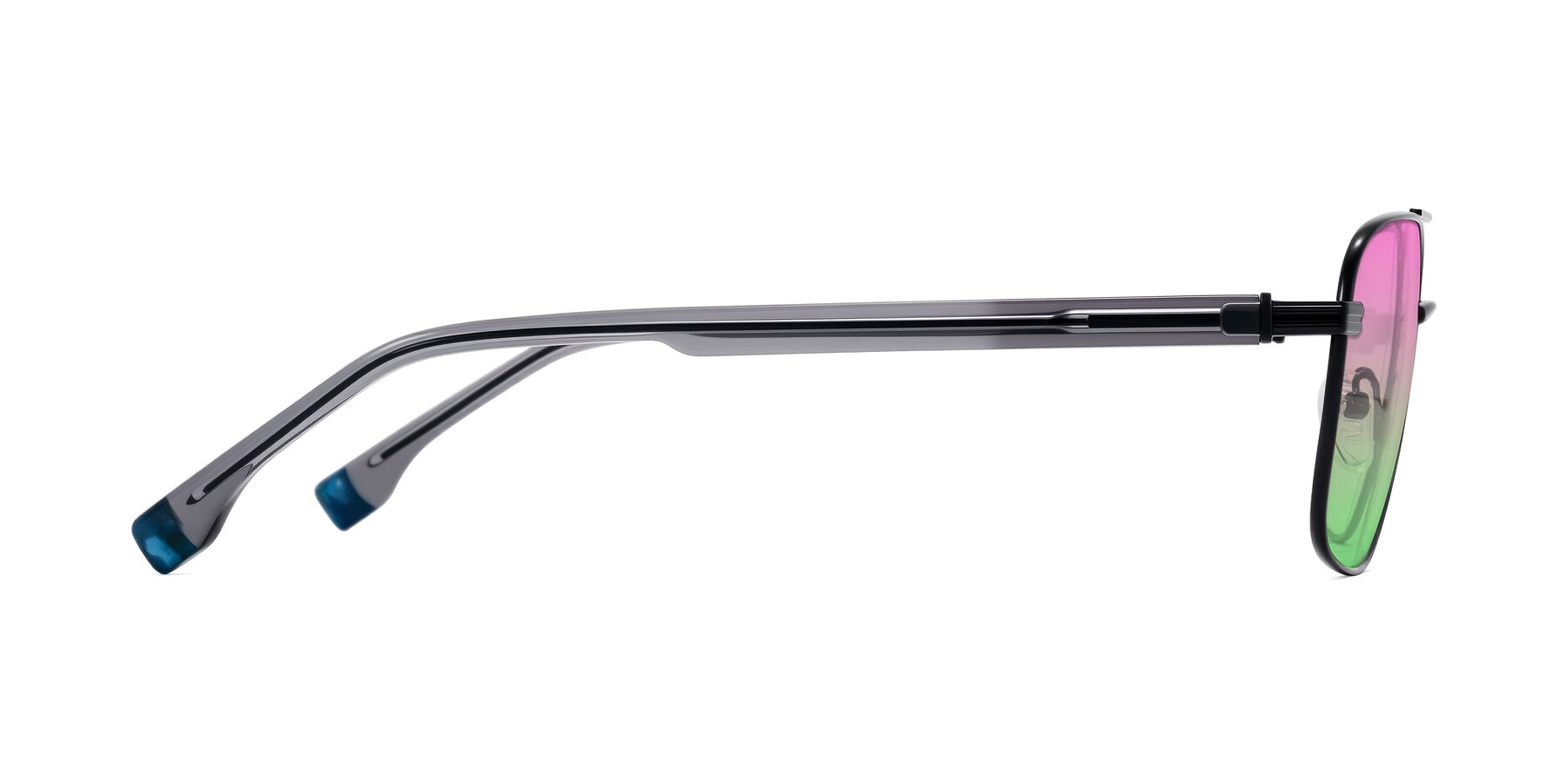 Side of Banten in Black with Pink / Green Gradient Lenses