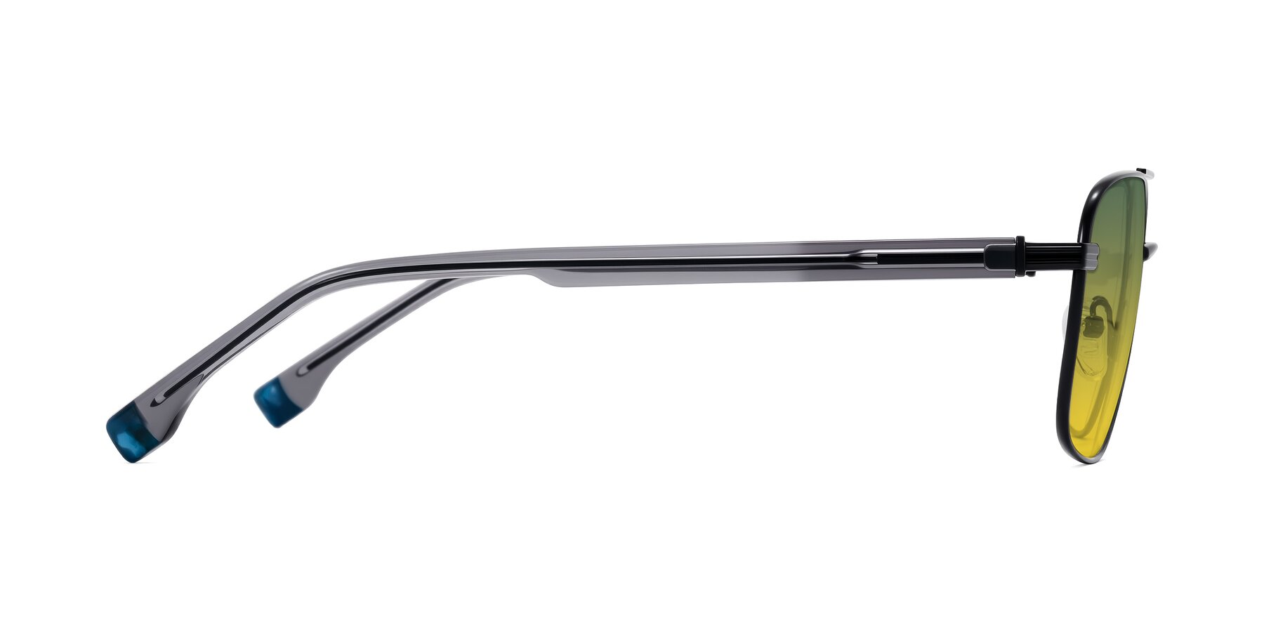 Side of Banten in Black with Green / Yellow Gradient Lenses